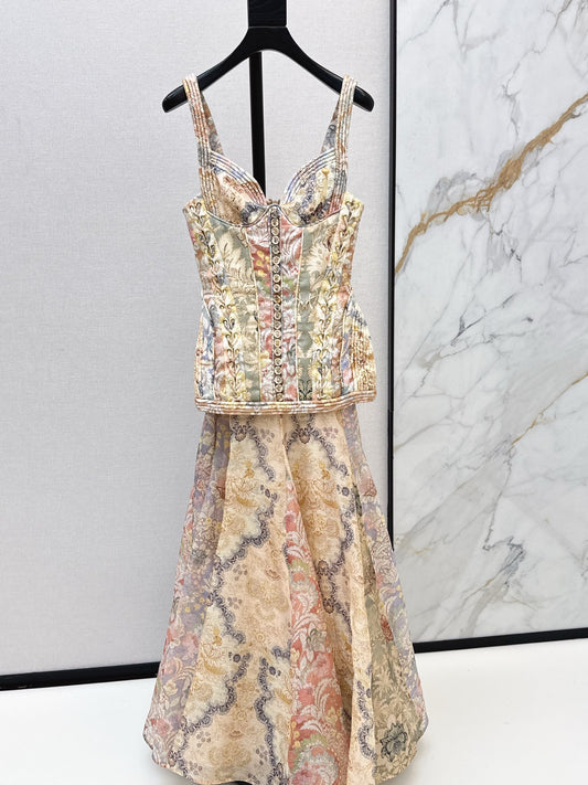 Zimm 26ss print tube top dress