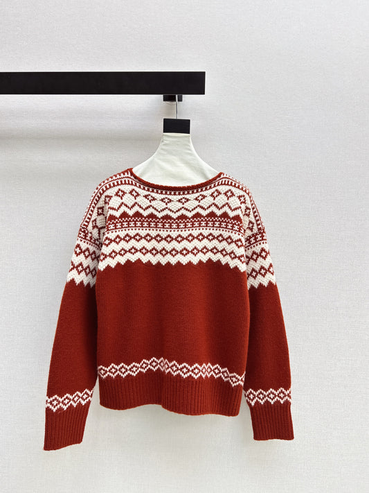 Ralp 26ss fair isle knit sweater
