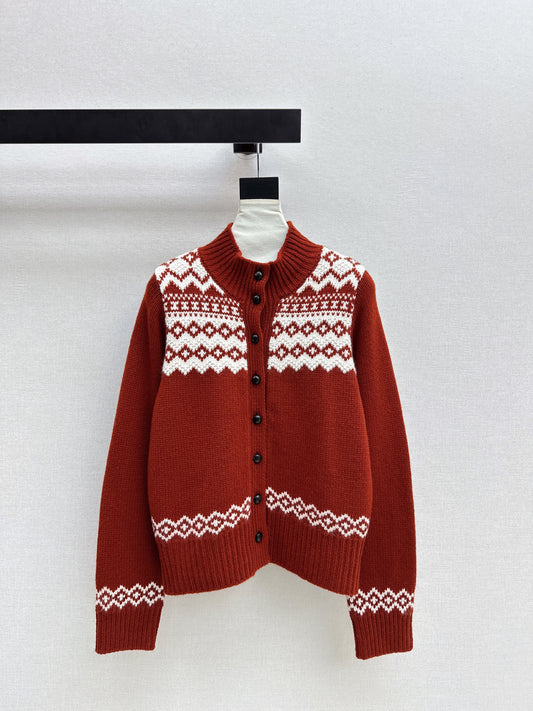 Ralp 26ss fair isle knit cardigan