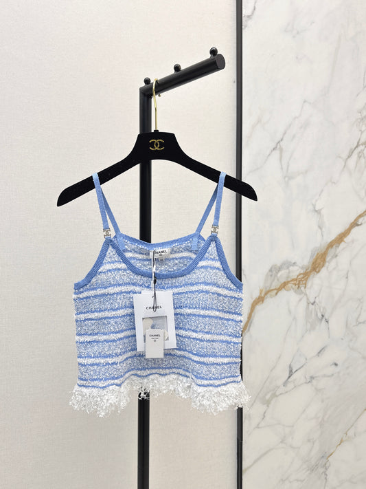 Chan 26ss tassel knit camisole