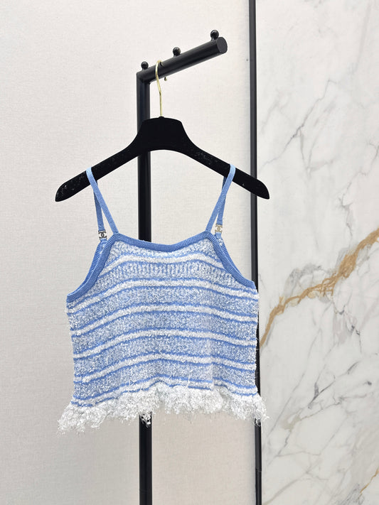 Chan 26ss tassel knit camisole