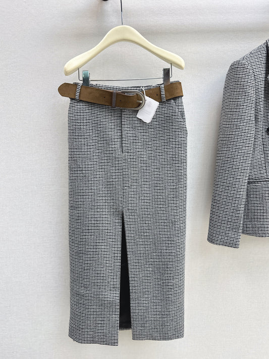 Brun 26ss houndstooth skirts