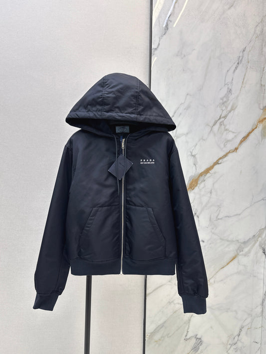 Prad 26ss drawstring padded jacket