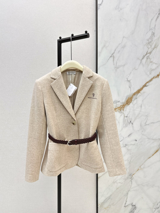 Brun 26ss blazer with belted