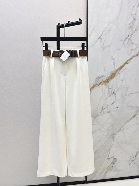Brun 26ss straight pants with belted