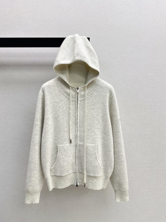 Monc 26ss hooded cardigan