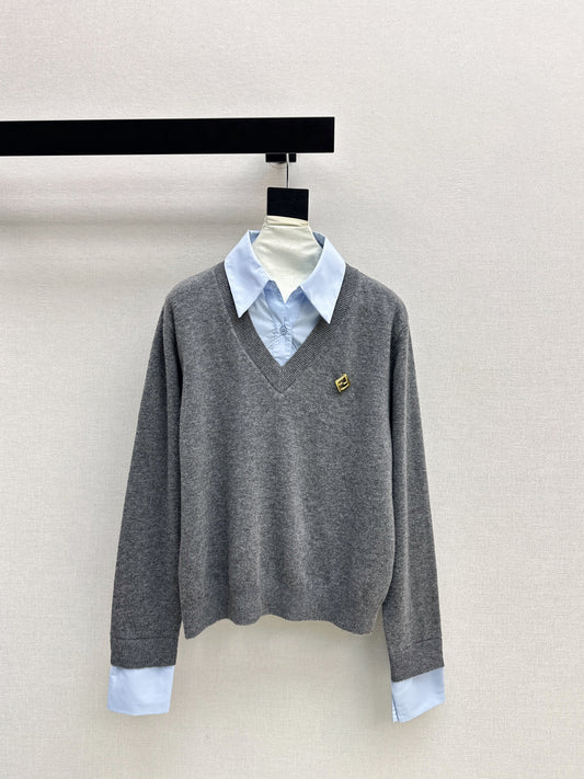 Fend 26ss 2in1 knit shirts