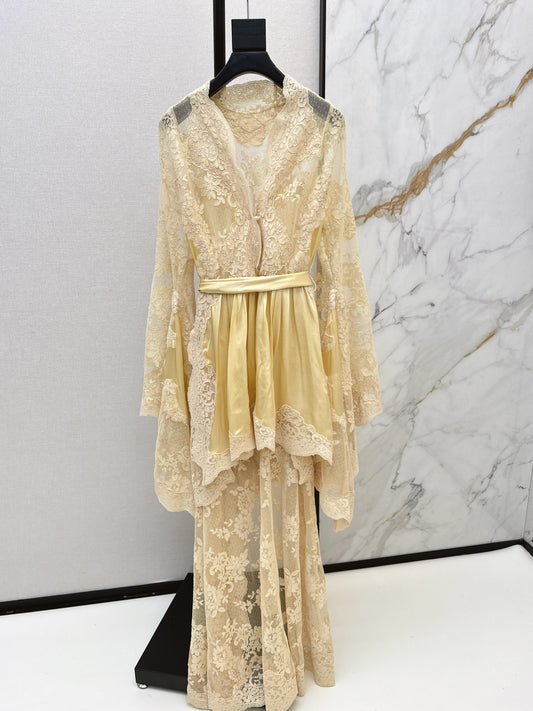 Zimm 26ss contract lace dress