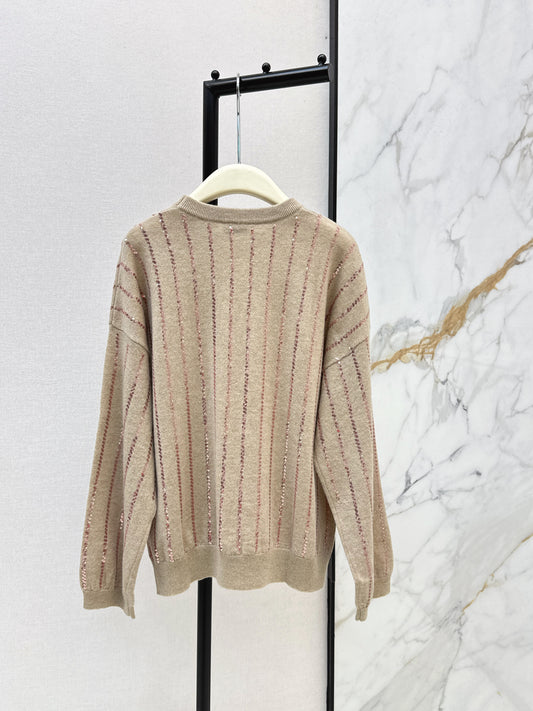 Brun 26ss sequin embroidery sweater