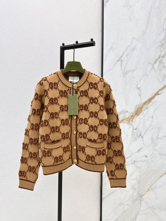 Gucc 26ss jacquard cardigan