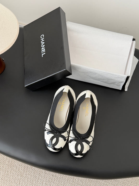 Chan 25k chunky heel ballerina shoes