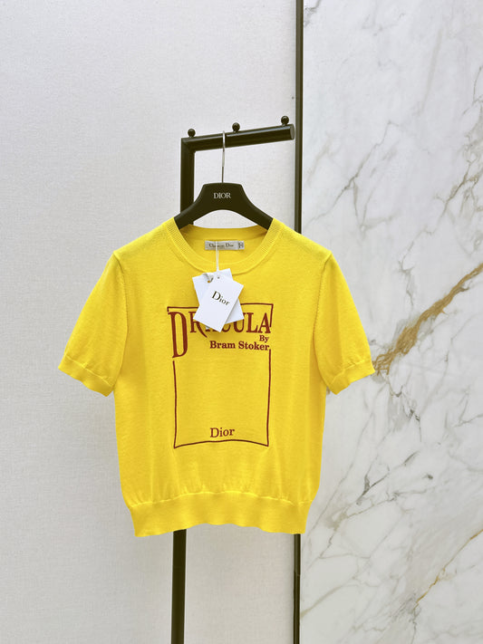 CD 26ss knit short sleeve sweater