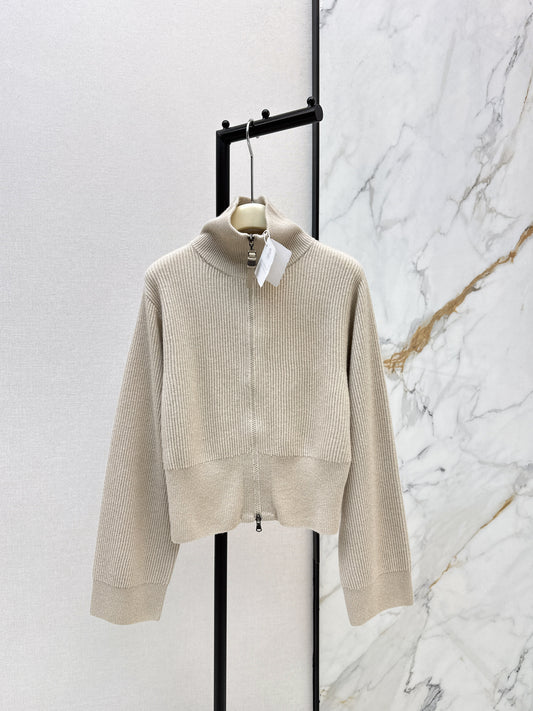 Brun 26ss zip-up sweater