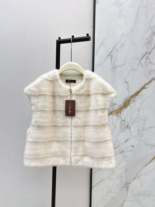 Loro 26ss fur vest jacket