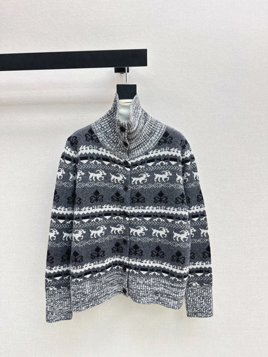 Ralp 26ss fair isle knitted cardigan