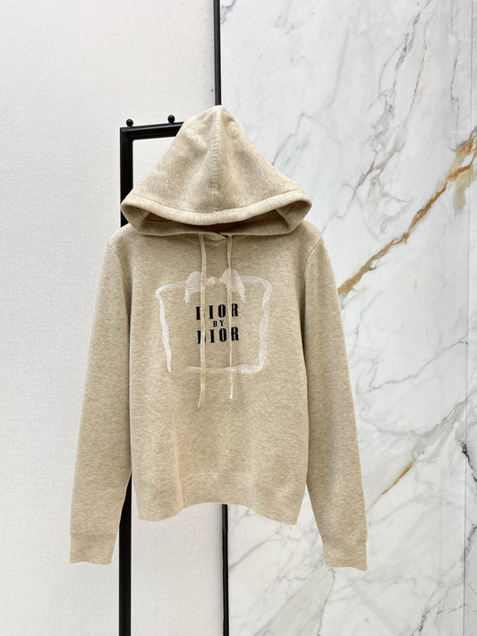 CD 26ss knitted hooded sweatshirt