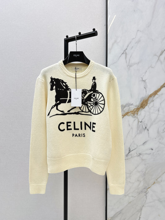 Celi 26ss 3d textured knit sweater