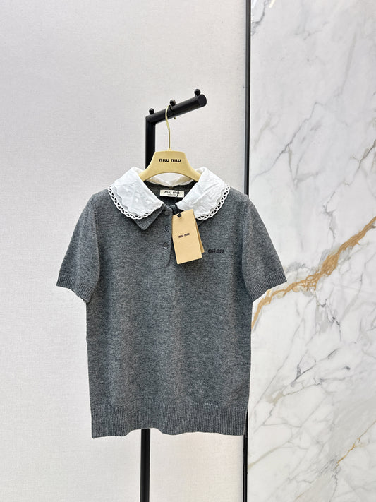 Miu 26ss wool polo shirts