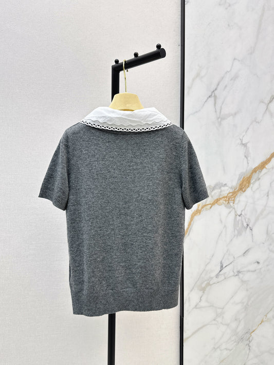 Miu 26ss wool polo shirts