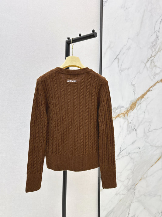 Miu 26ss knitted cardigan