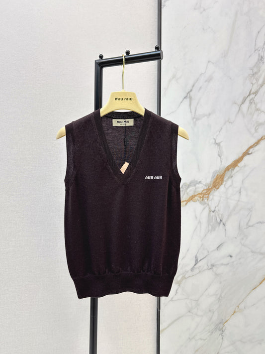 Miu 26ss wool vest