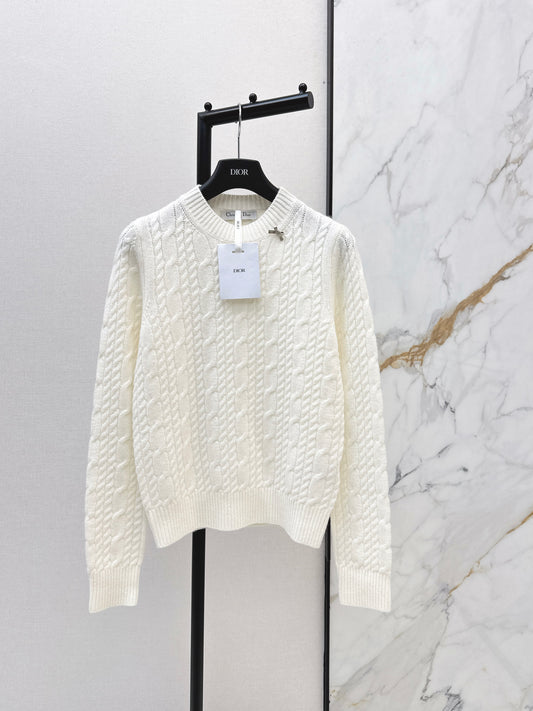 CD 26ss cable cashmere sweater