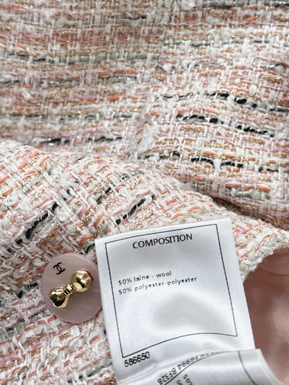 Chan 26ss 3d floral woven jacket