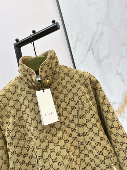 Gucc 26ss jacquard trench coats