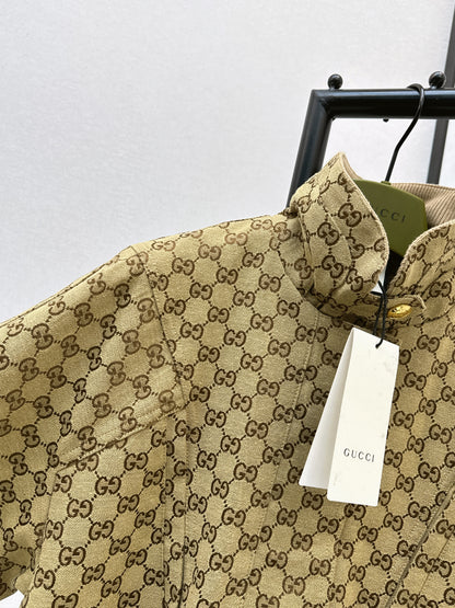 Gucc 26ss jacquard trench coats