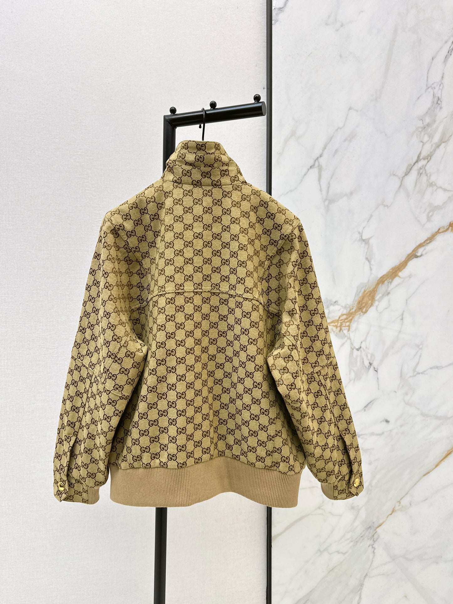 Gucc 26ss jacquard trench coats