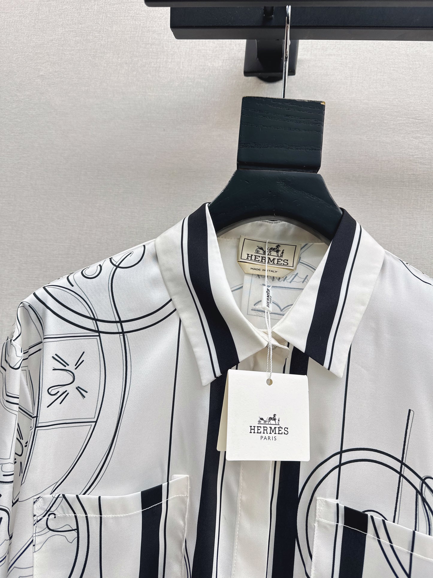 Herm 26ss print silk shirts