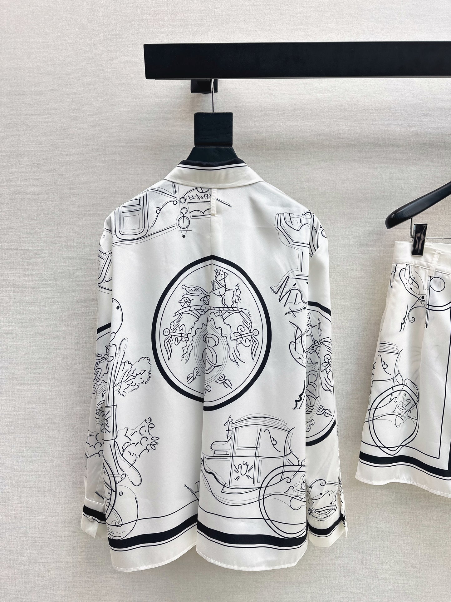 Herm 26ss print silk shirts