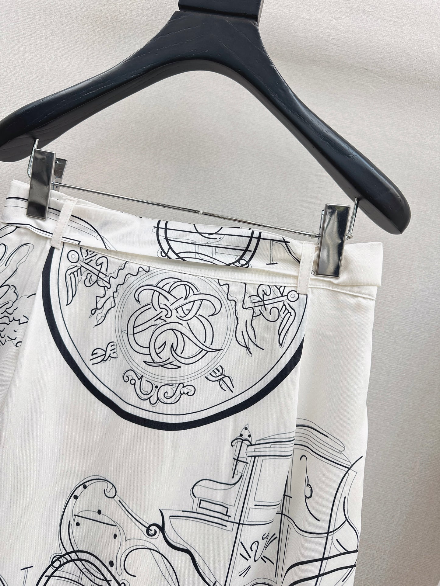 Herm 26ss print silk skirts