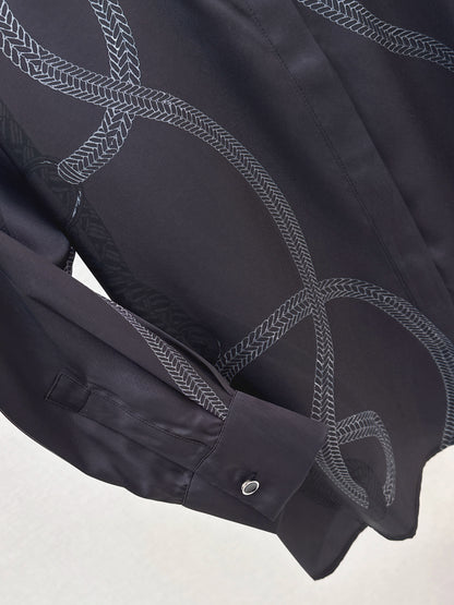 Herm 26ss print silk shirts