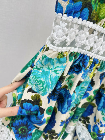 Zimm 26ss print floral slip dress