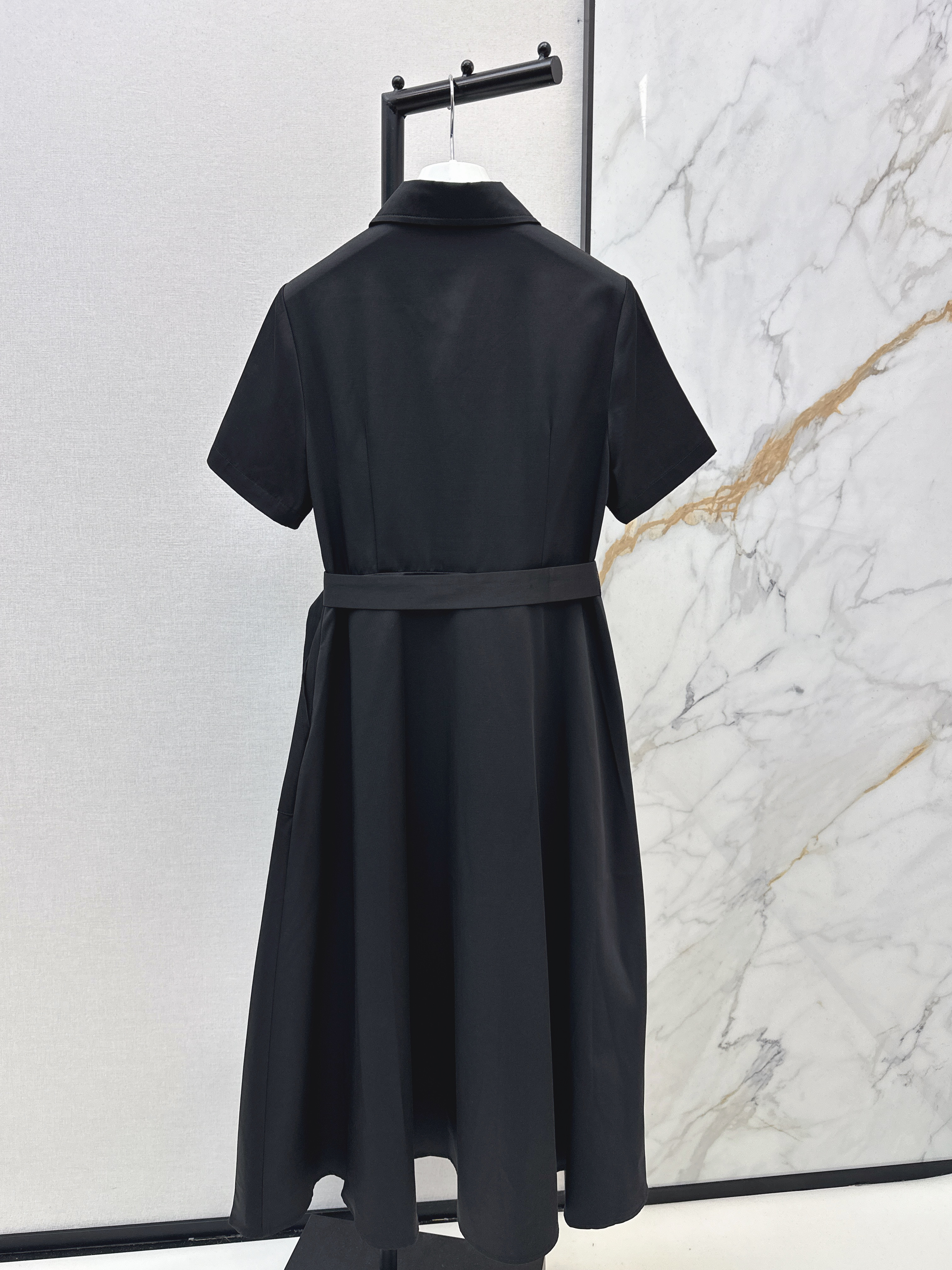 Loe 26ss logo embroidery dress