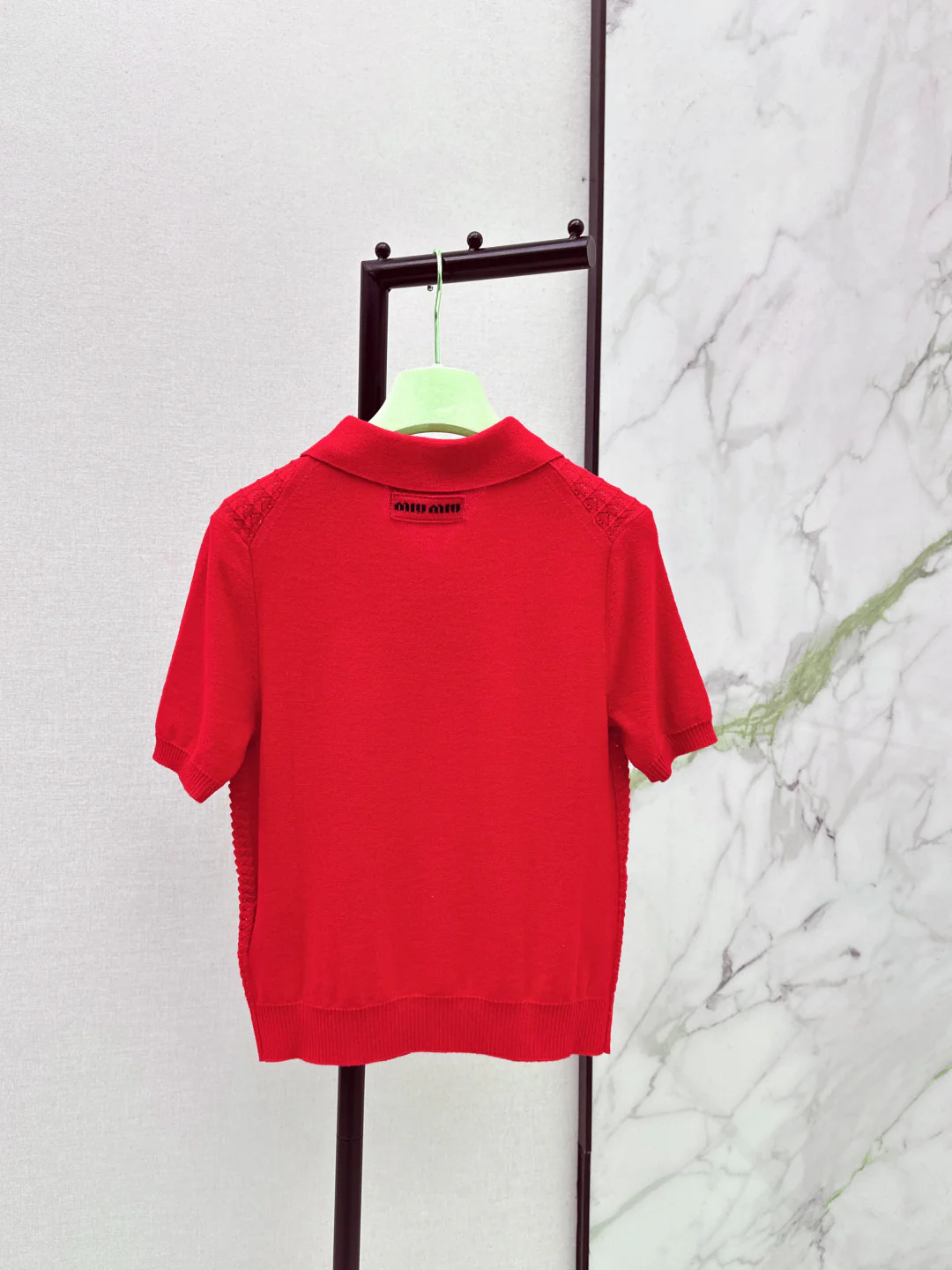 Miu 26ss knit polo shirts