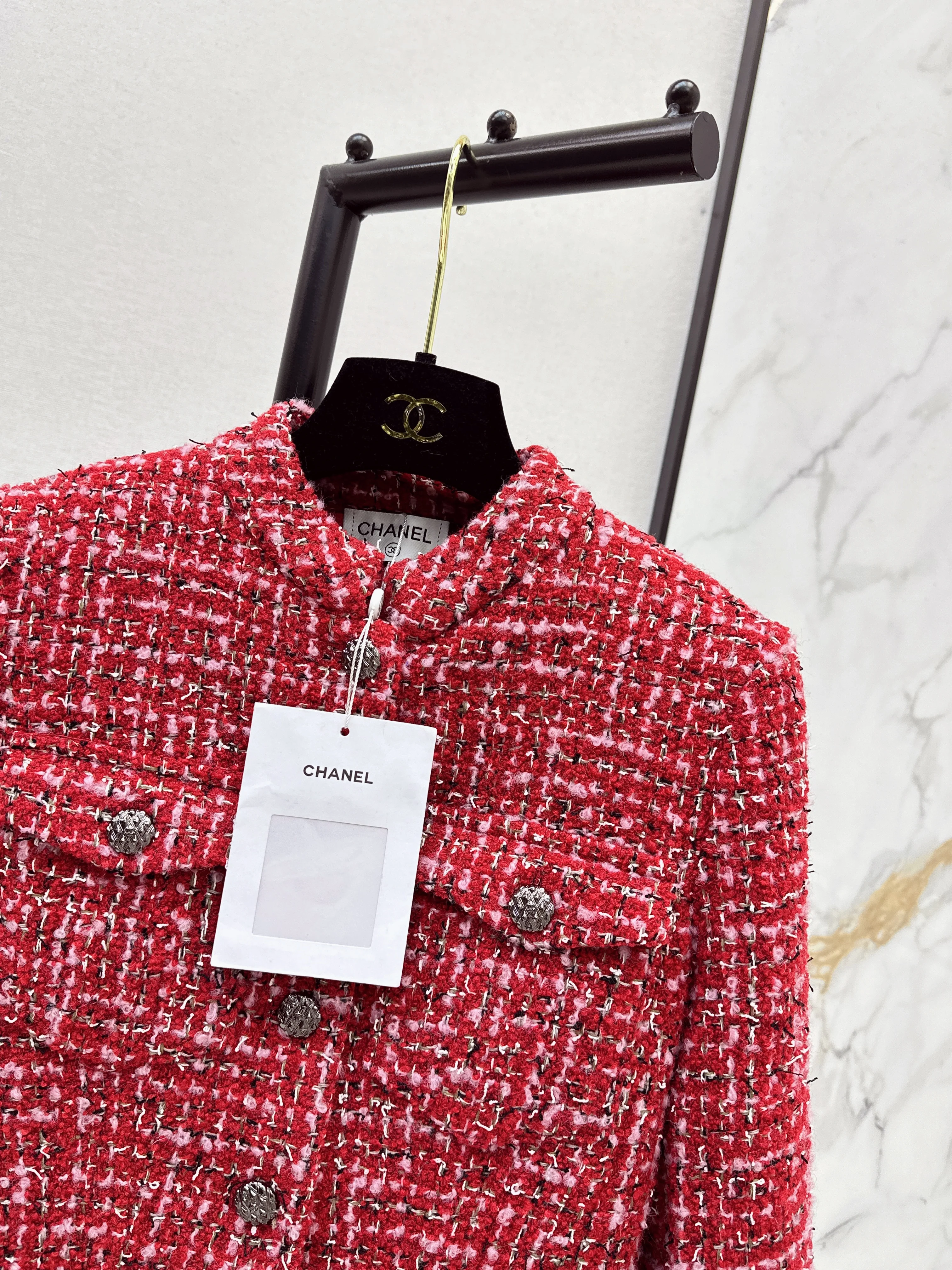 Chan 26ss tweed jacket dress