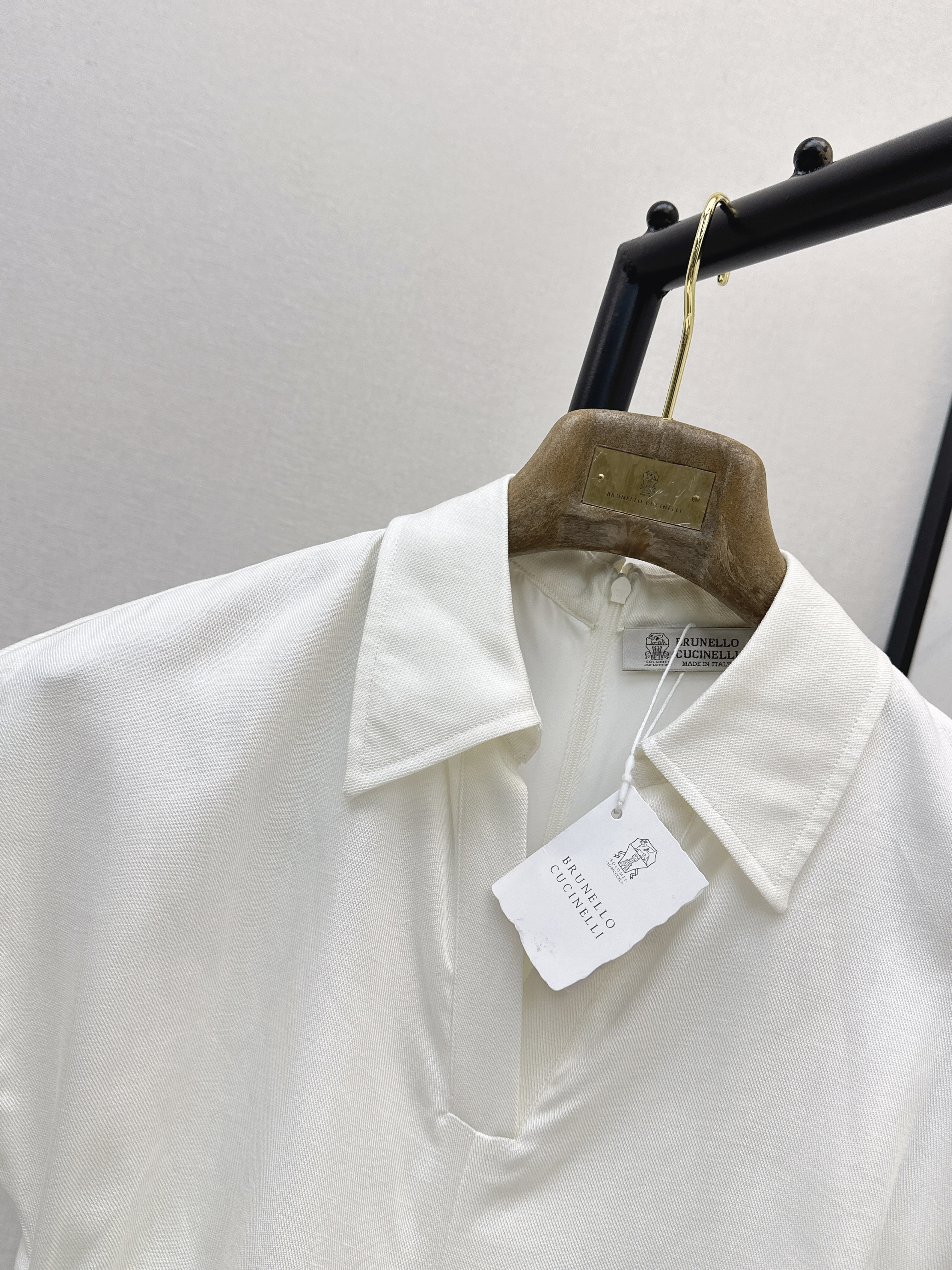 Brun 26ss ruched waist dress
