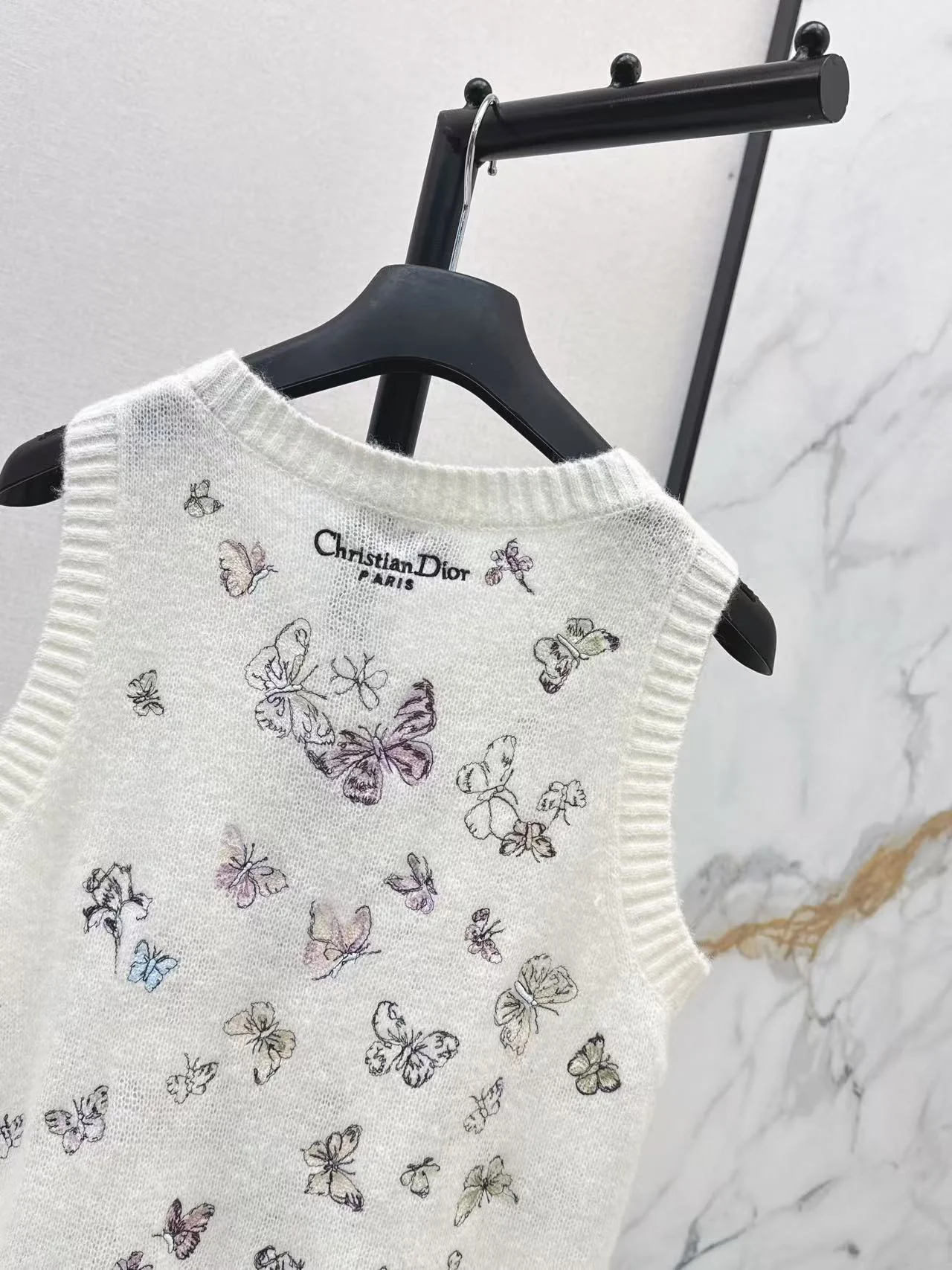 CD 26ss embroidery knit vest