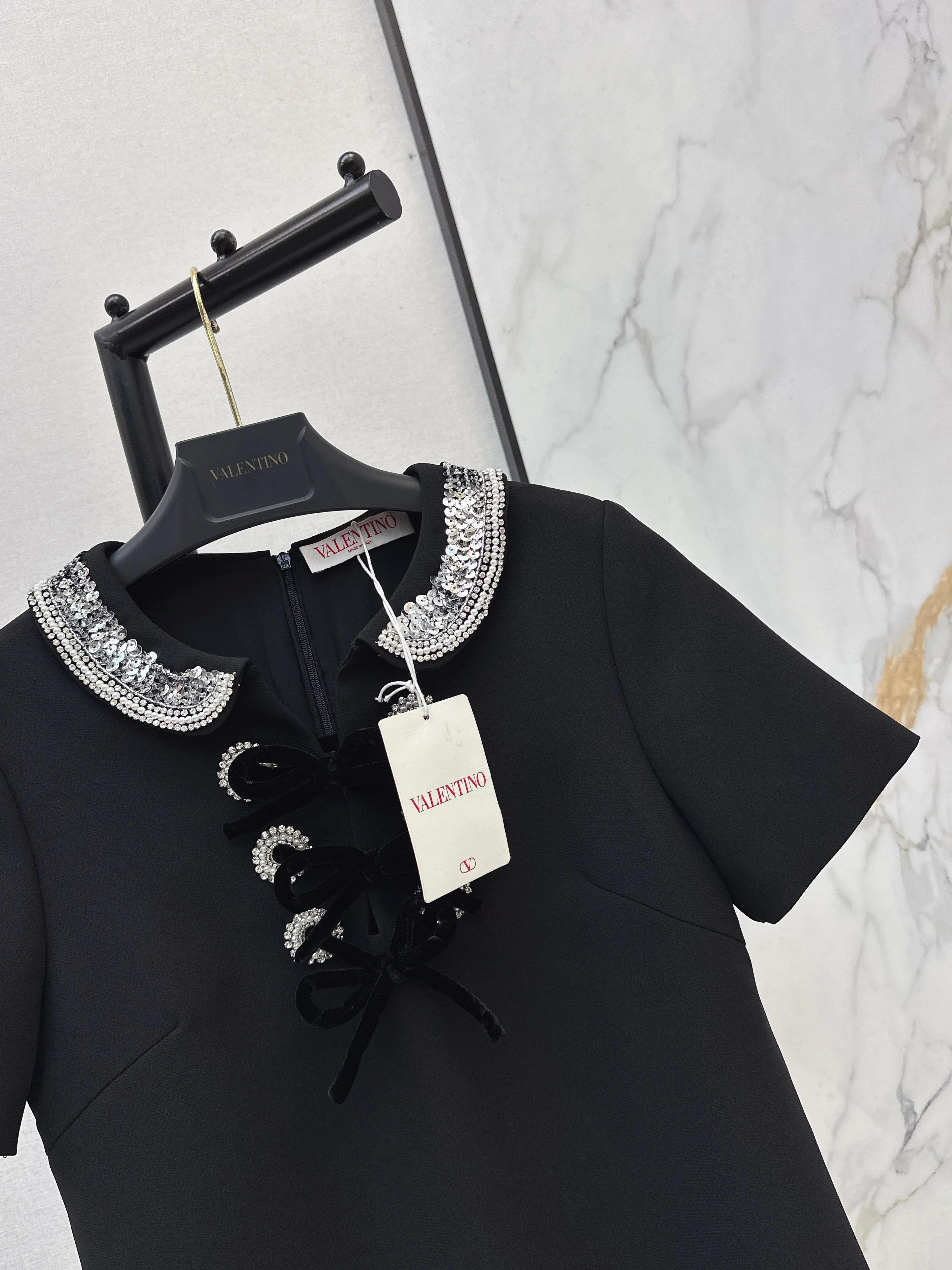 Valen 26ss beading sequins dress