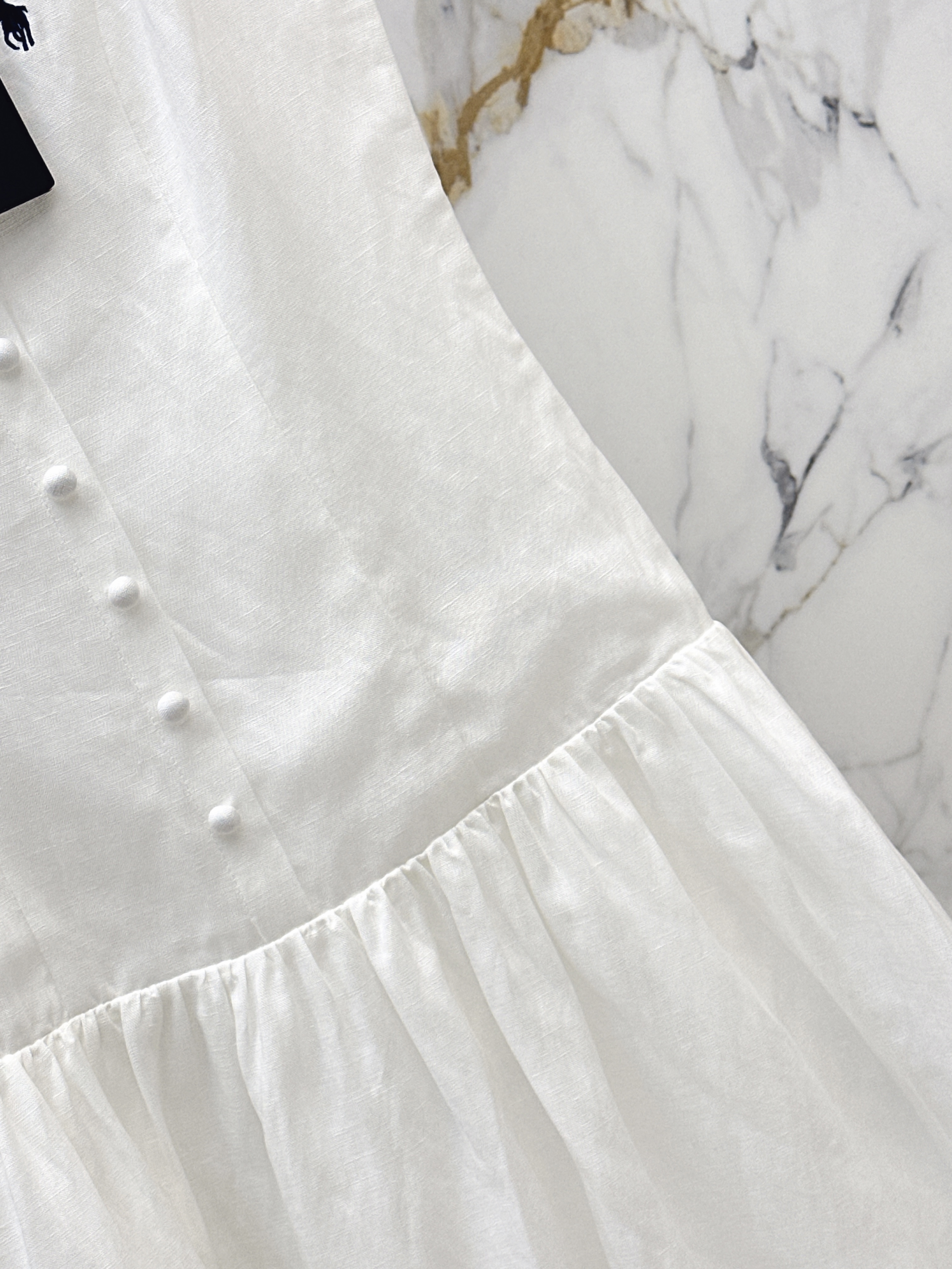 Ralp 26ss embroidery sleeveless dress