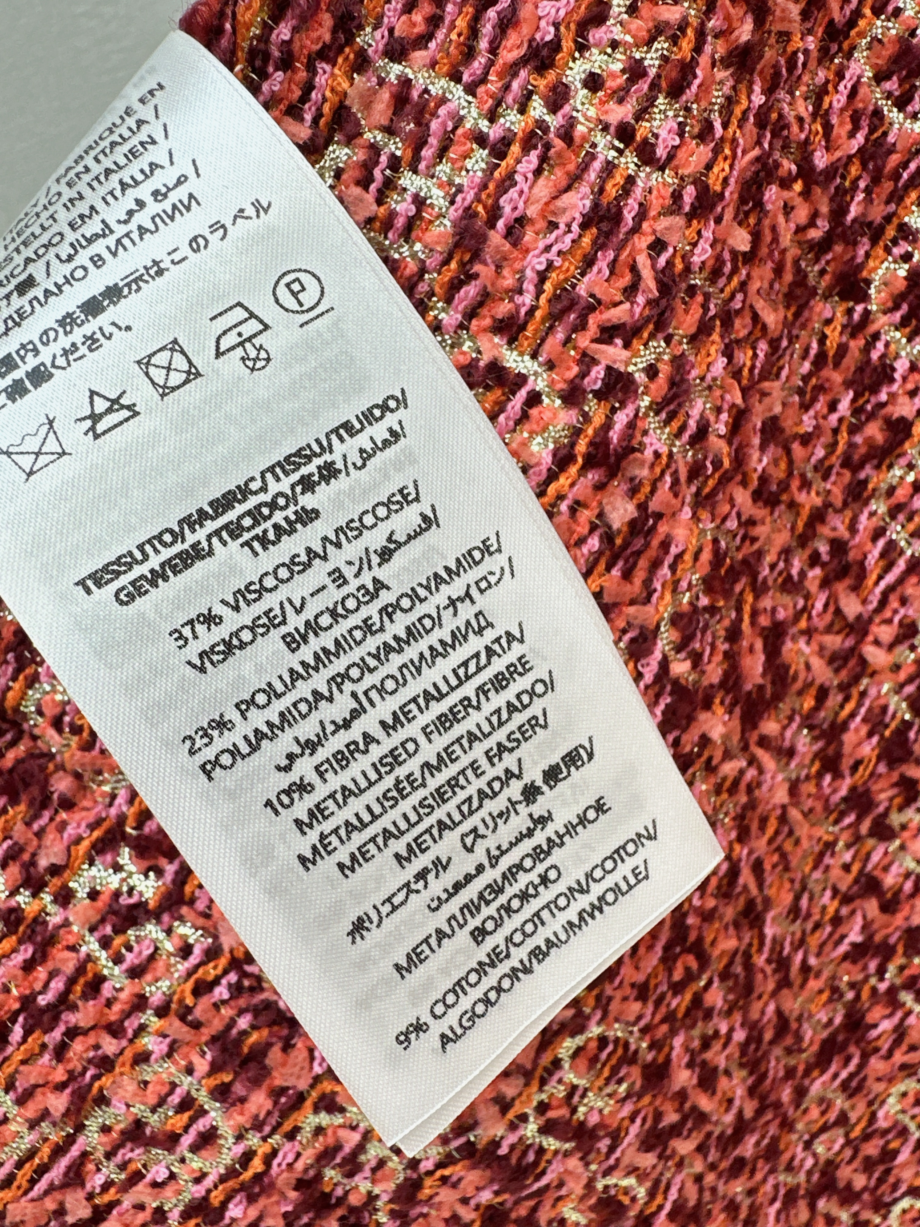 Guc 26ss jacquard mini skirt