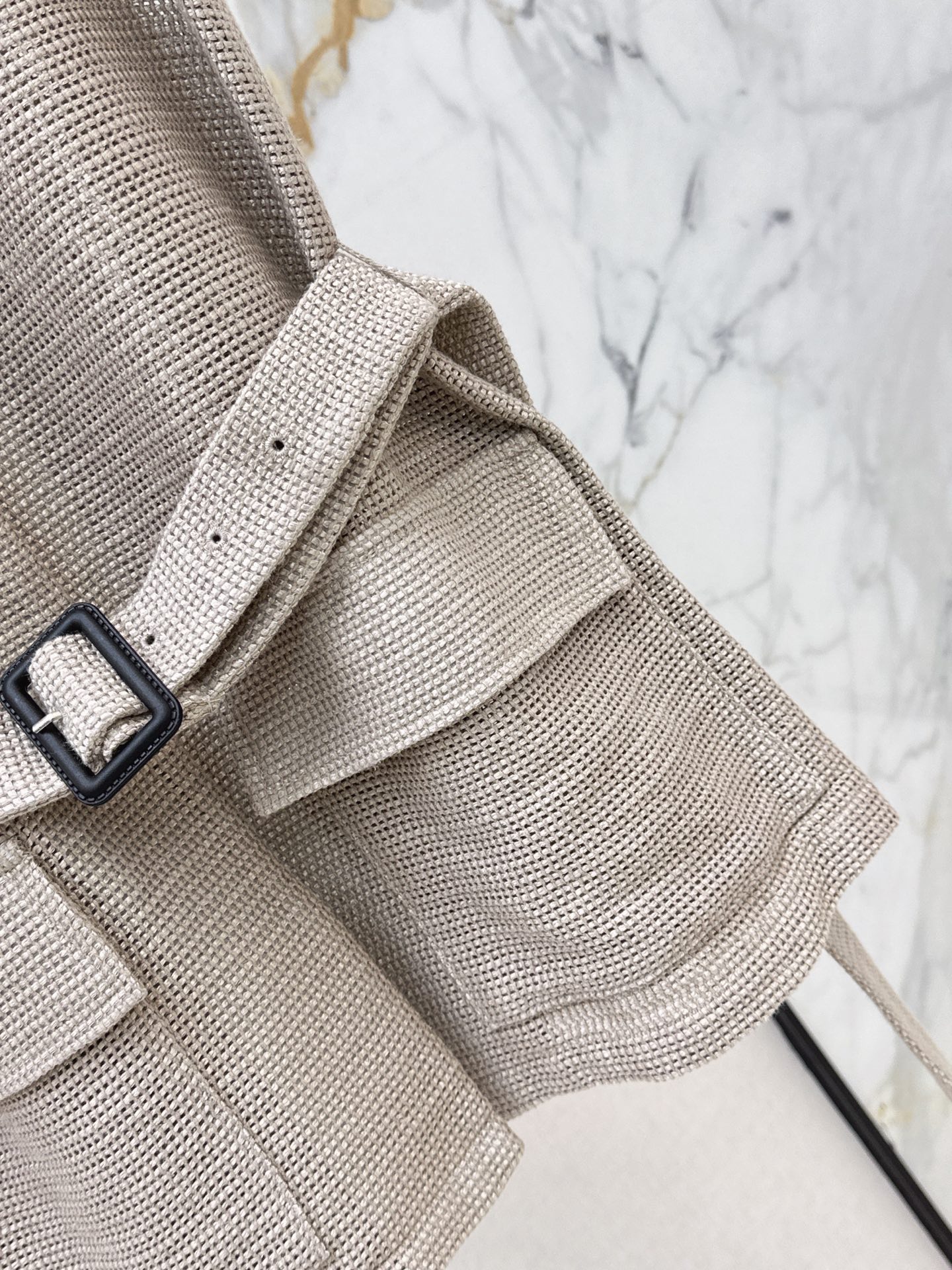 ES 26ss belted waistcoat
