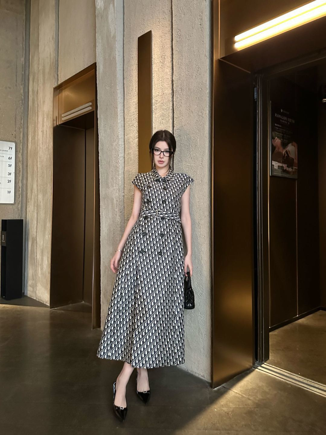 CD 26ss jacquard sleeveless dress