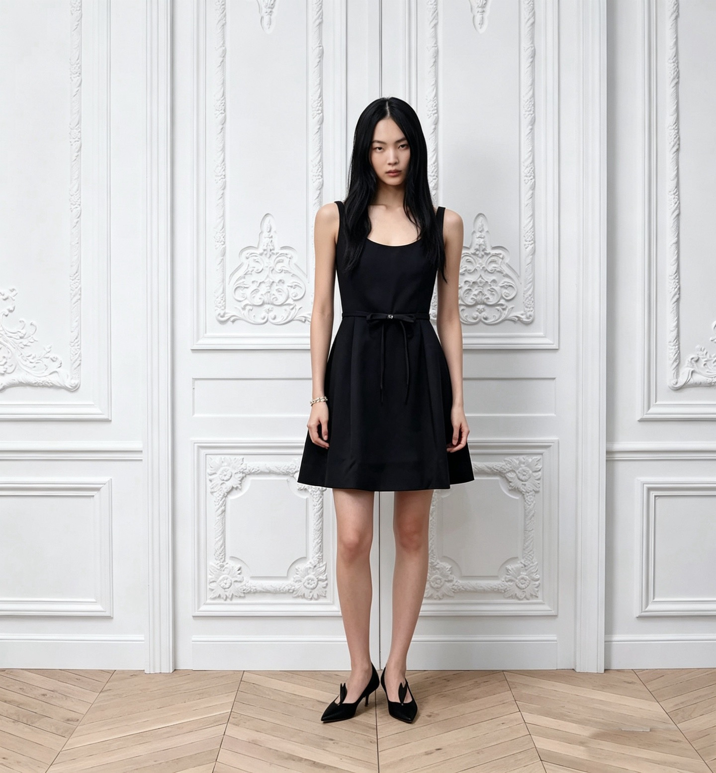 CD 26ss bow slip dress
