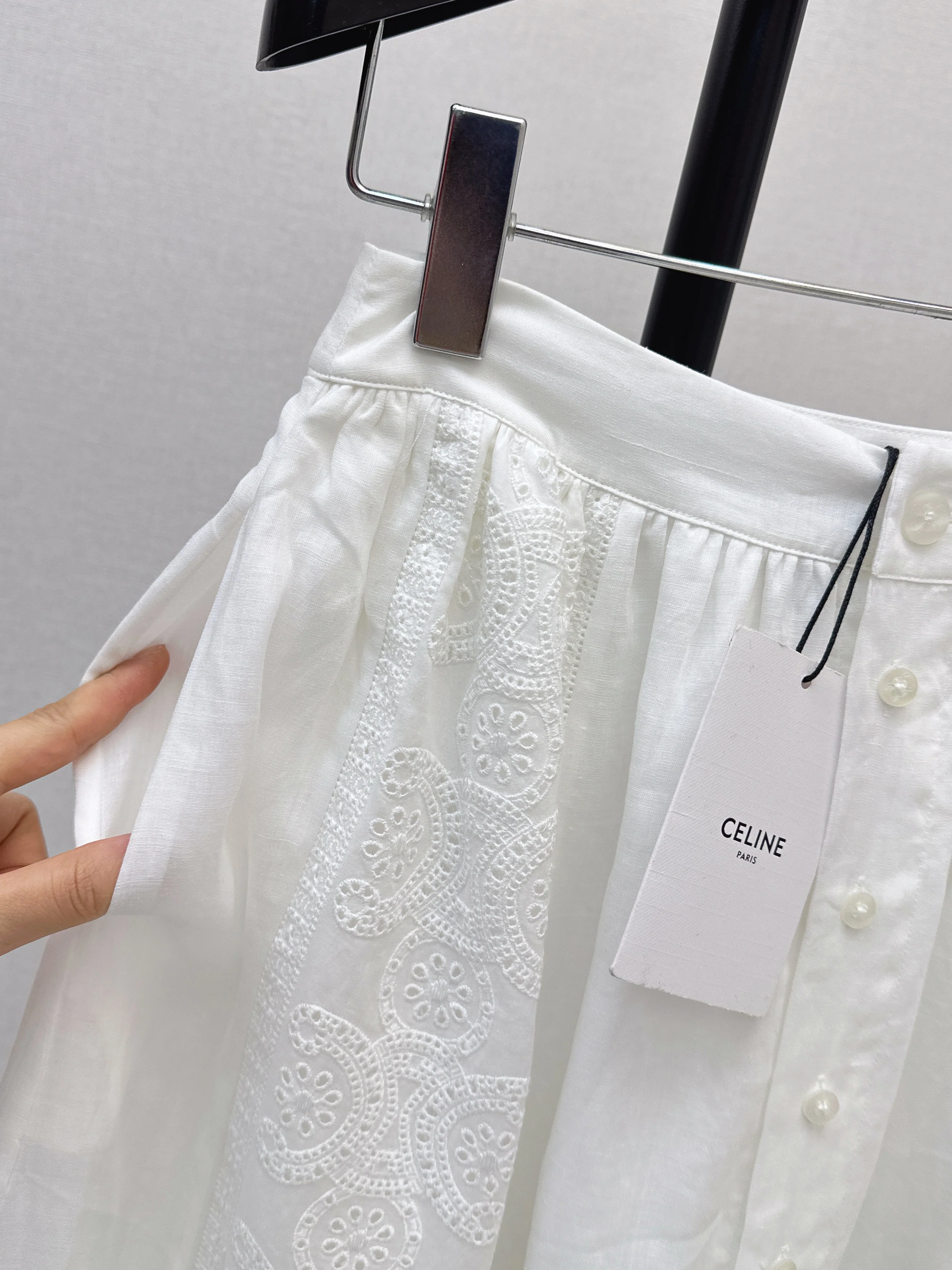 Celi 26ss hollow jacquard skirts