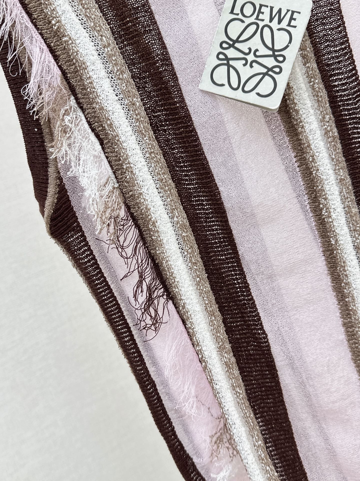Loe 26ss stripe knit vest