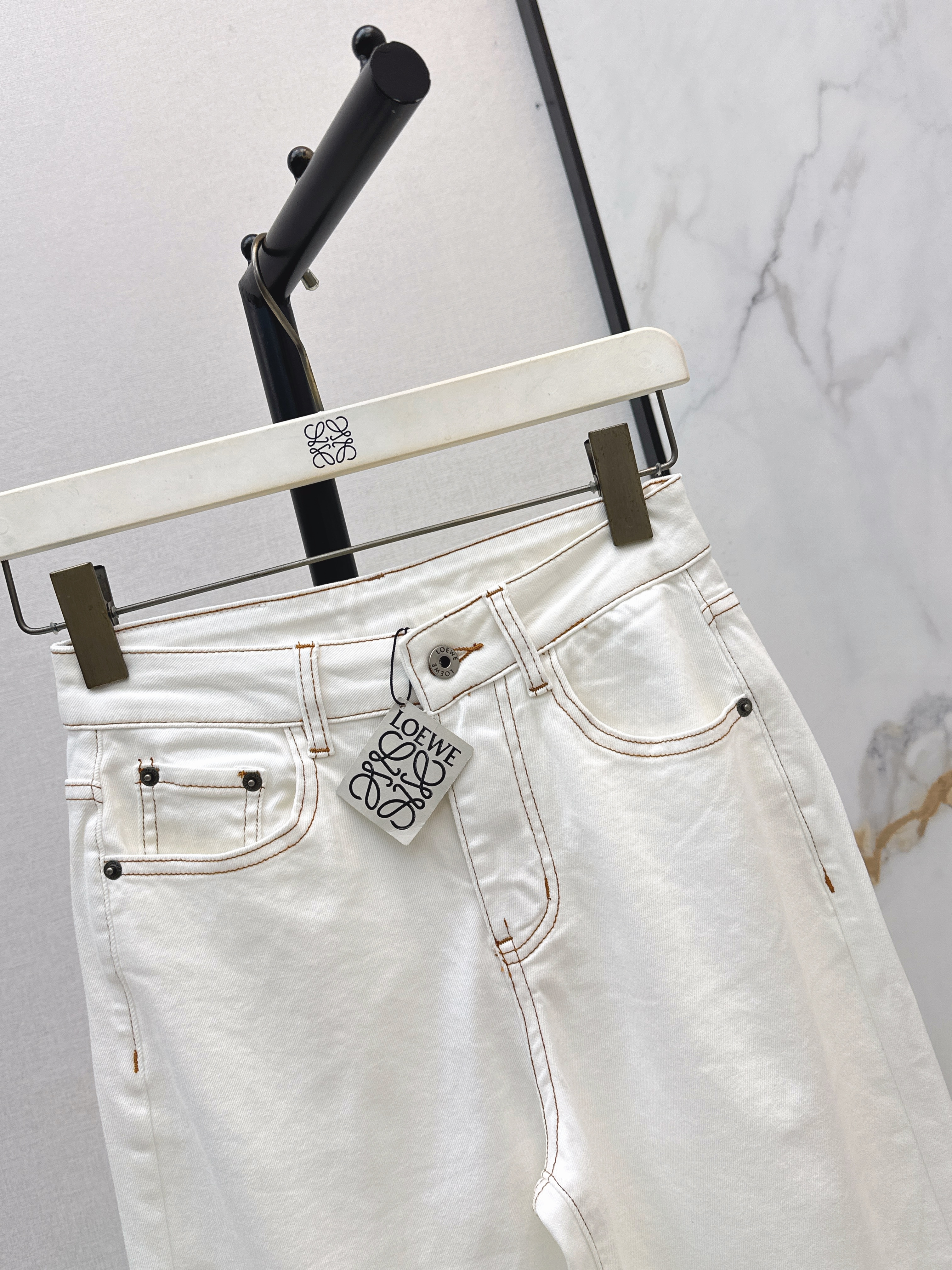Loe 26ss embroidery jeans
