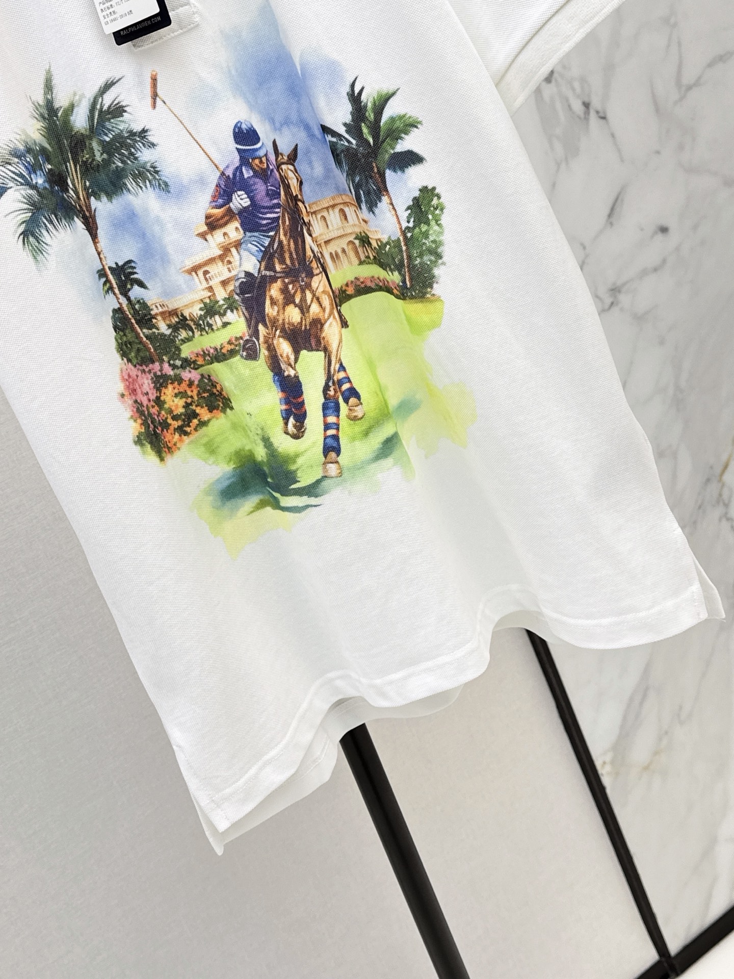 Ralp 26ss print polo shirt